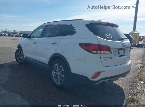 KM8SN4HF8KU299920 2019 HYUNDAI SANTA FE XL White Trasero izquierdo