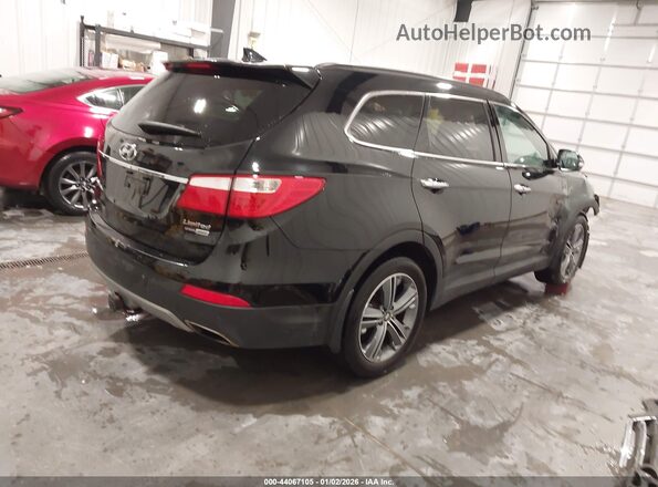 KM8SRDHF6GU159084 2016 HYUNDAI SANTA FE Black Tył prawy