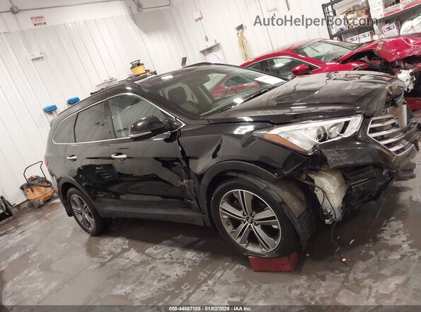KM8SRDHF6GU159084 2016 HYUNDAI SANTA FE Black Widok wnętrza 360 stopni