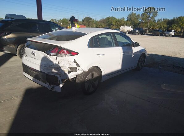 KMHC05LC0NU278294 2022 HYUNDAI IONIQ HYBRID White Задня права чверть