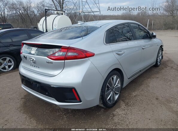 KMHC05LC2KU110488 2019 HYUNDAI IONIQ HYBRID Silver Trasero derecho
