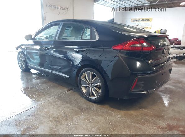 KMHC05LC6HU026635 2017 HYUNDAI IONIQ HYBRID Black Trasero izquierdo