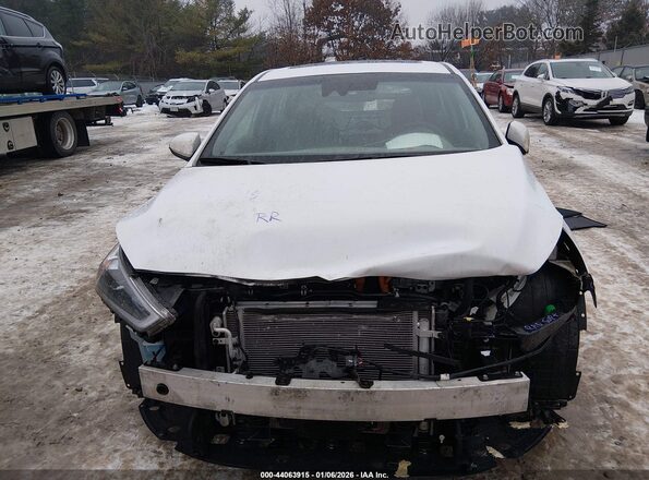 KMHC05LC7JU088096 2018 HYUNDAI IONIQ HYBRID White Vista del cuadro de instrumentos