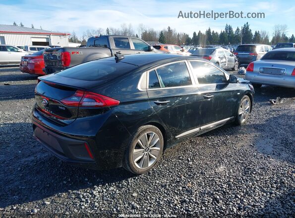 KMHC05LC8JU071808 2018 HYUNDAI IONIQ HYBRID Black უკანა მარჯვენა