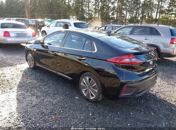 KMHC05LC8JU071808 2018 HYUNDAI IONIQ HYBRID Black უკანა მარცხენა