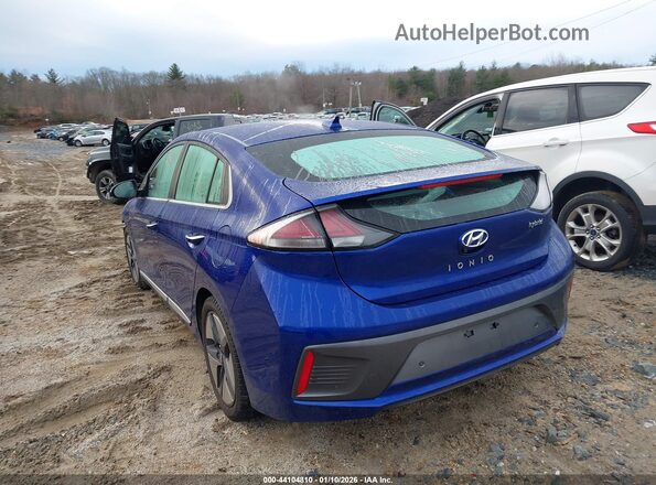KMHC05LC8NU278155 2022 HYUNDAI IONIQ HYBRID Blue Rear left