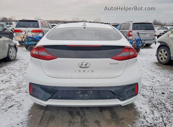 KMHC05LCXJU066349 2018 HYUNDAI IONIQ White Vista trasera