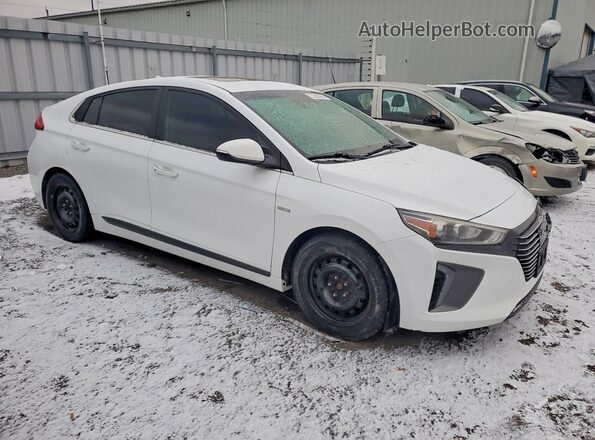 KMHC05LCXJU066349 2018 HYUNDAI IONIQ White Delantero derecho