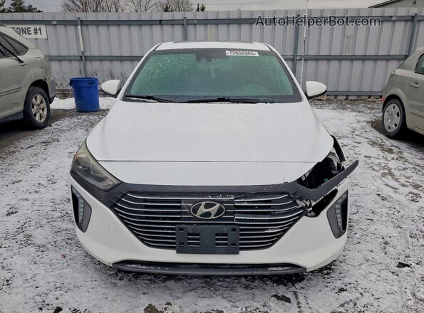 KMHC05LCXJU066349 2018 HYUNDAI IONIQ White Vista frontal