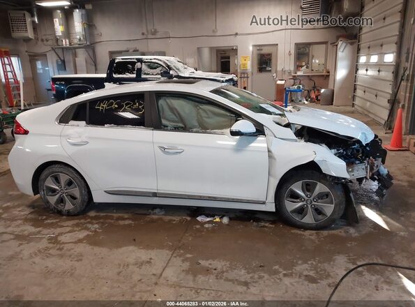 KMHC05LH2KU044777 2019 HYUNDAI IONIQ ELECTRIC White Սալոնի 360 աստիճան տեսք