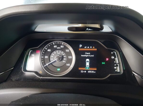 KMHC65LC2LU228816 2020 HYUNDAI IONIQ HYBRID Black Vista de los asientos traseros