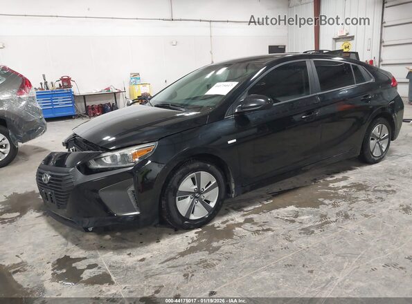 KMHC65LC3HU025022 2017 HYUNDAI IONIQ HYBRID Black Передня ліва чверть