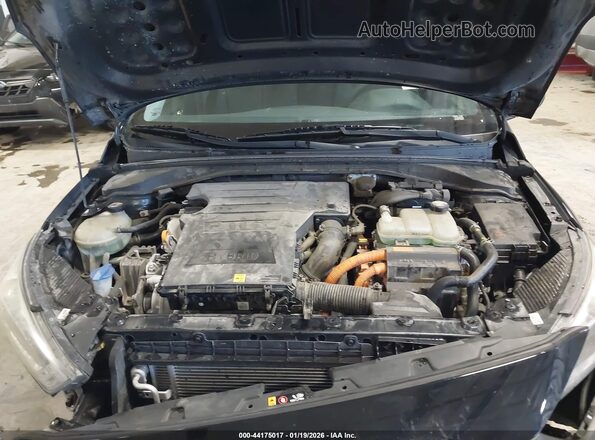 KMHC65LC3HU025022 2017 HYUNDAI IONIQ HYBRID Black Вид ззаду