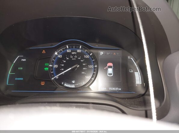 KMHC65LC3HU025022 2017 HYUNDAI IONIQ HYBRID Black Вид задніх сидінь