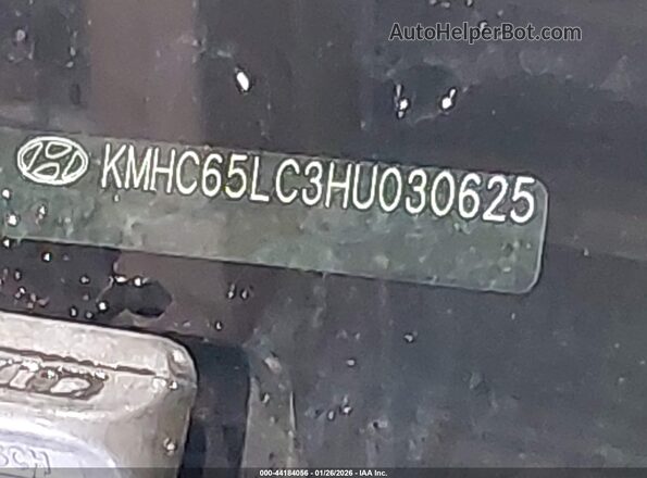 KMHC65LC3HU030625 2017 HYUNDAI IONIQ HYBRID Gray Вид підкапотного простору