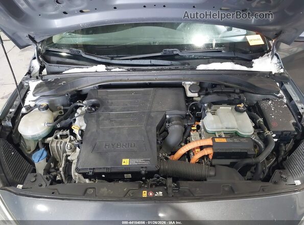 KMHC65LC3HU030625 2017 HYUNDAI IONIQ HYBRID Gray Вид ззаду