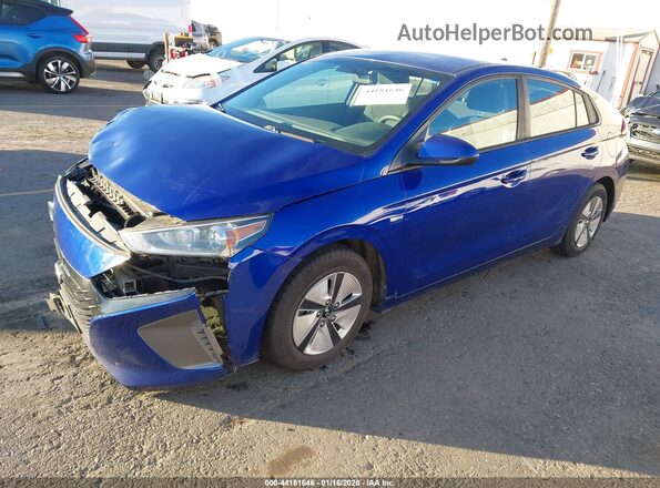 KMHC65LC7KU113837 2019 HYUNDAI IONIQ HYBRID Синий Передняя левая четверть
