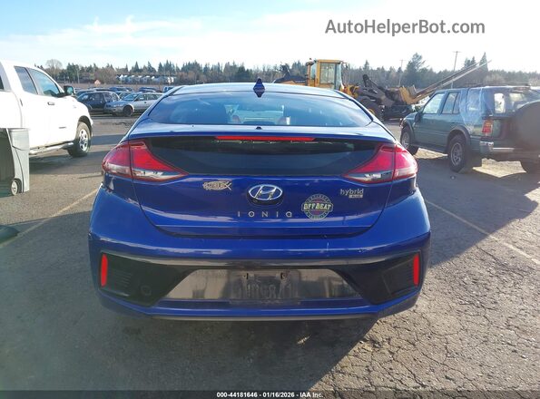 KMHC65LC7KU113837 2019 HYUNDAI IONIQ HYBRID Синий 