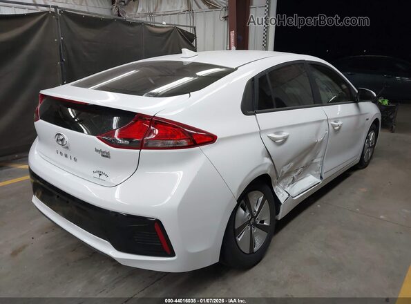 KMHC65LC8KU131313 2019 HYUNDAI IONIQ HYBRID White Trasero derecho