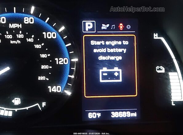 KMHC65LC8KU131313 2019 HYUNDAI IONIQ HYBRID White 