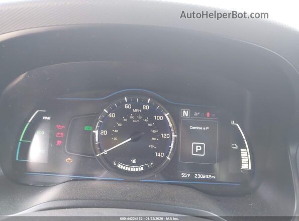 KMHC65LC8KU178745 2019 HYUNDAI IONIQ HYBRID Белый Вид задних сидений