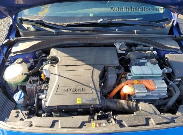 KMHC65LC9KU179936 2019 HYUNDAI IONIQ Blue უკანა სალონის ხედი