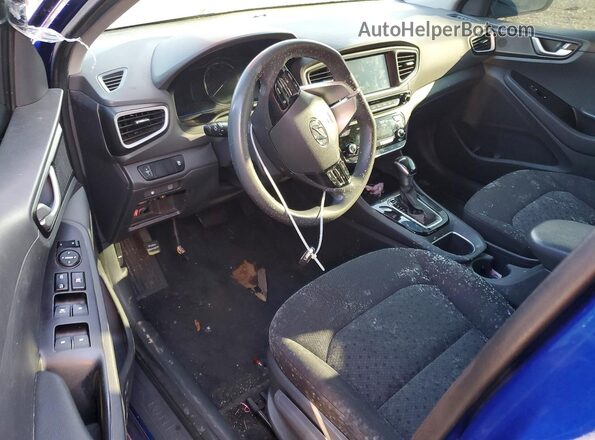 KMHC65LC9KU179936 2019 HYUNDAI IONIQ Blue წინა პანელის ხედი