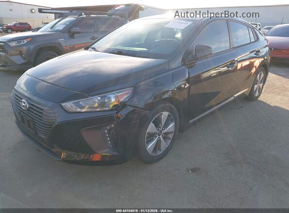 KMHC65LD3KU169170 2019 HYUNDAI IONIQ PLUG-IN HYBRID Black Widok z przodu