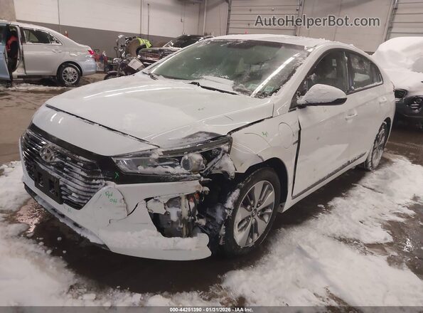 KMHC65LD4KU164866 2019 HYUNDAI IONIQ PLUG-IN HYBRID White Передня ліва чверть