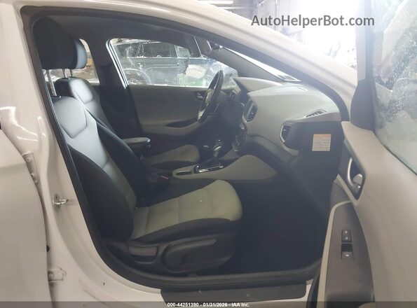 KMHC65LD4KU164866 2019 HYUNDAI IONIQ PLUG-IN HYBRID White Вид салону спереду