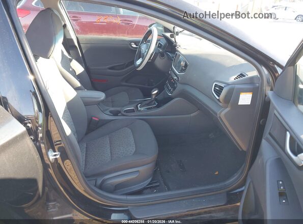 KMHC65LD9KU182831 2019 HYUNDAI IONIQ PLUG-IN HYBRID Black Widok wnętrza z przodu