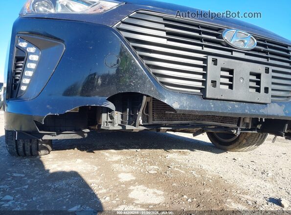 KMHC65LD9KU182831 2019 HYUNDAI IONIQ PLUG-IN HYBRID Black Widok z przodu