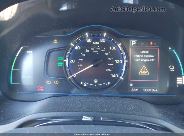 KMHC65LD9KU182831 2019 HYUNDAI IONIQ PLUG-IN HYBRID Black Widok tylnych siedzeń