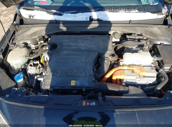 KMHC65LD9KU182831 2019 HYUNDAI IONIQ PLUG-IN HYBRID Black Widok z tyłu
