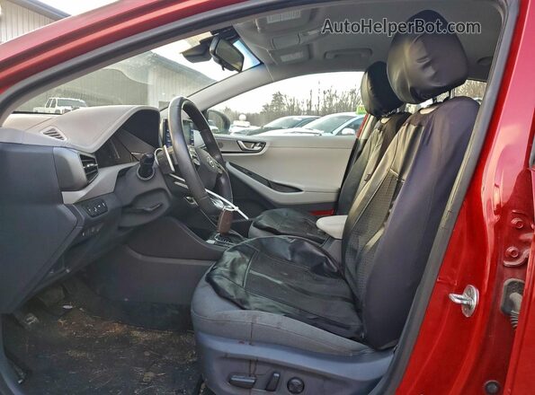 KMHC75LC1LU233034 2020 HYUNDAI IONIQ Red Widok wnętrza z przodu