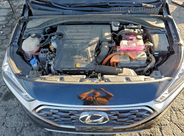 KMHC75LC3NU282674 2022 HYUNDAI IONIQ Black Вид задньої частини салону