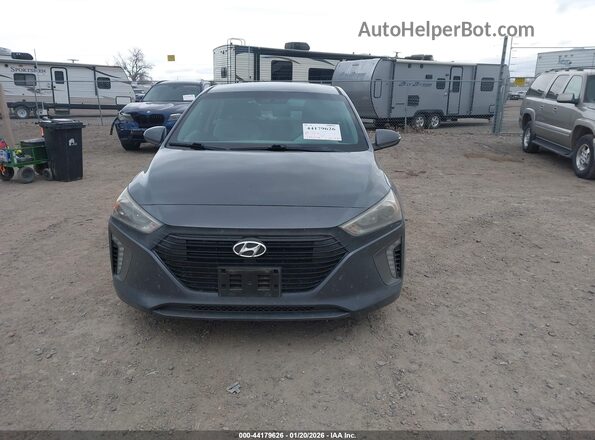 KMHC75LC5JU067033 2018 HYUNDAI IONIQ HYBRID Gray Widok zestawu wskaźników