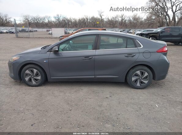 KMHC75LC5JU067033 2018 HYUNDAI IONIQ HYBRID Gray Widok wnętrza 360 stopni