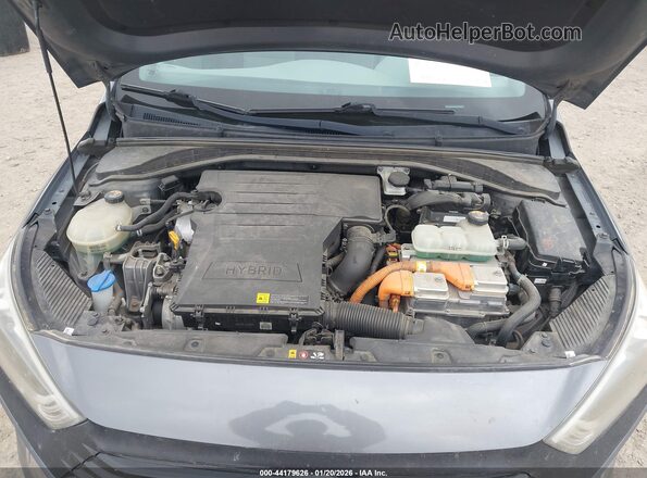 KMHC75LC5JU067033 2018 HYUNDAI IONIQ HYBRID Gray Widok z tyłu