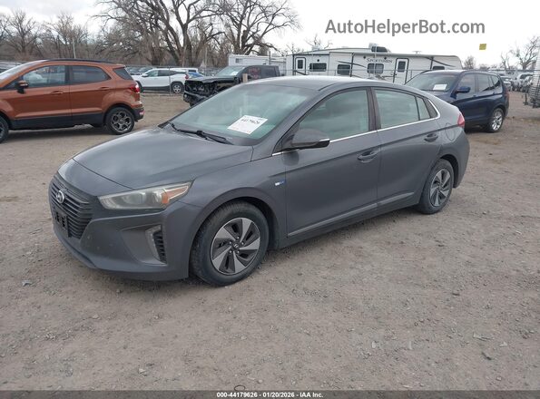 KMHC75LC5JU067033 2018 HYUNDAI IONIQ HYBRID Gray Przód lewy
