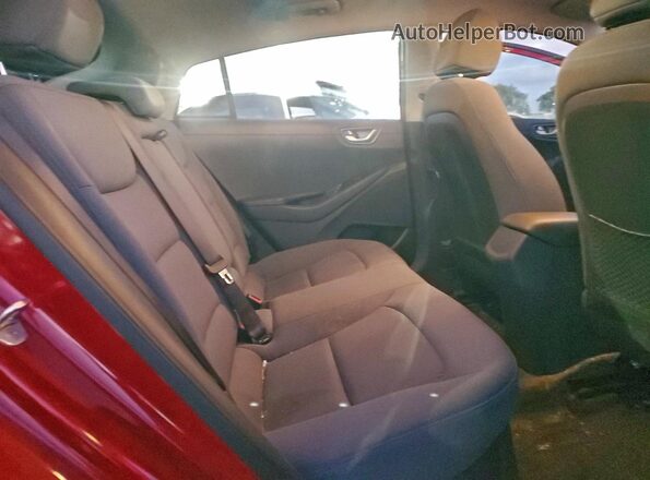 KMHC75LC6LU234275 2020 HYUNDAI IONIQ Red Widok tylnych siedzeń