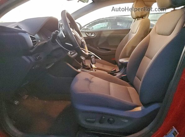 KMHC75LC6LU234275 2020 HYUNDAI IONIQ Red Widok wnętrza z przodu