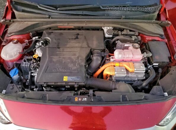 KMHC75LC6LU234275 2020 HYUNDAI IONIQ Red Widok wnętrza z tyłu
