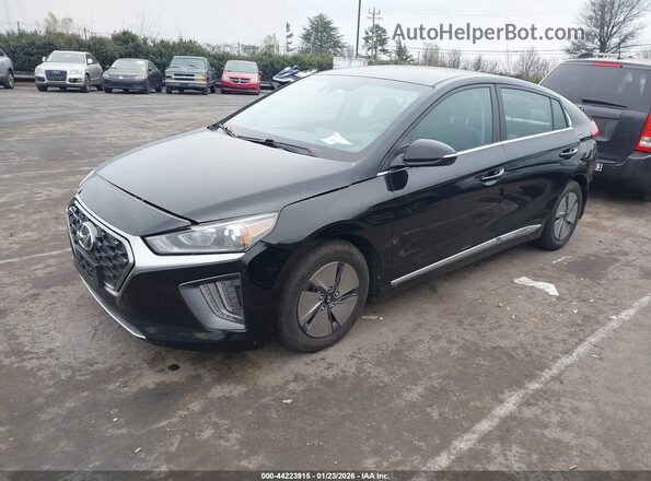 KMHC75LC6NU269076 2022 HYUNDAI IONIQ HYBRID Black Передня ліва чверть