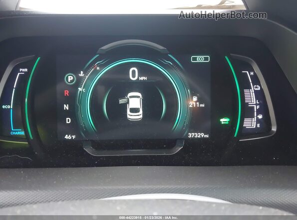 KMHC75LC6NU269076 2022 HYUNDAI IONIQ HYBRID Black Вид задніх сидінь