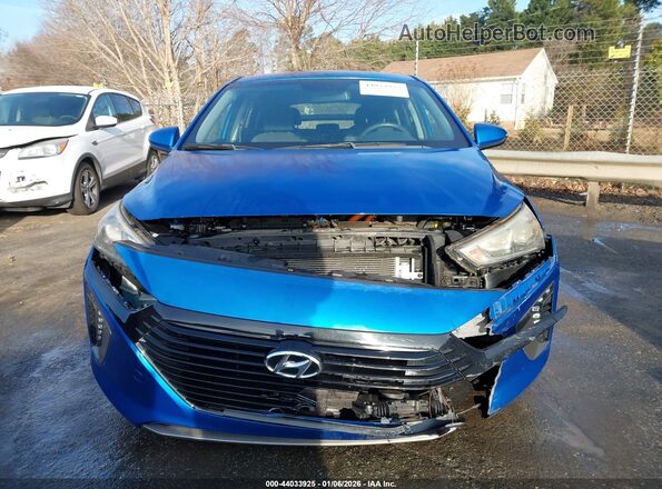 KMHC75LC8HU028771 2017 HYUNDAI IONIQ HYBRID Синий Вид щитка приборов