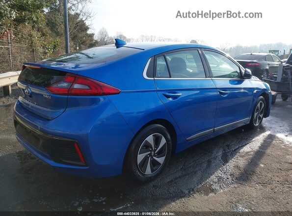 KMHC75LC8HU028771 2017 HYUNDAI IONIQ HYBRID Синий Задняя правая четверть