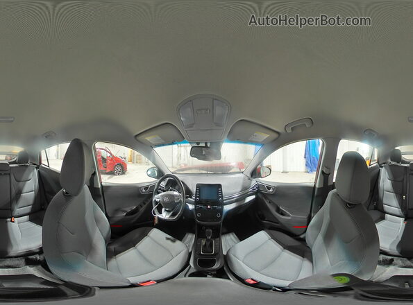 KMHC75LC8LU233046 2020 HYUNDAI IONIQ Red სალონის 360-გრადუსიანი ხედი