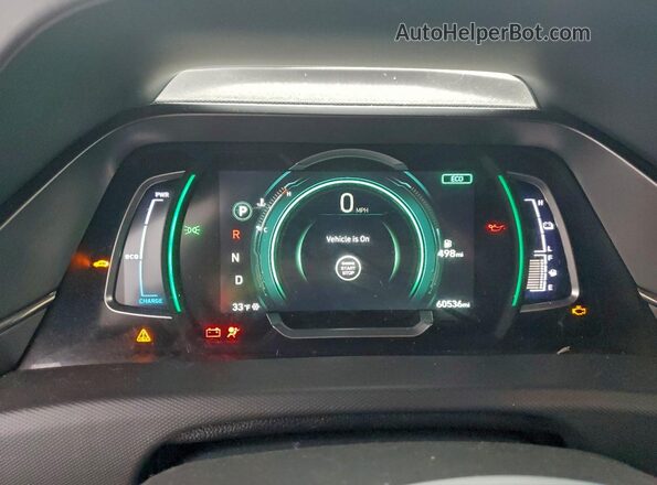 KMHC75LC9LU209693 2020 HYUNDAI IONIQ White Instrument cluster view