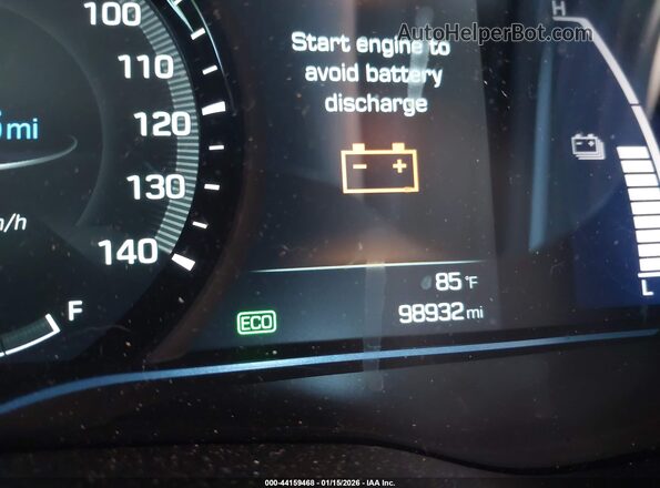 KMHC75LCXHU057348 2017 HYUNDAI IONIQ HYBRID Gray 